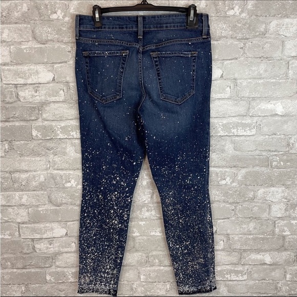Anthropologie Level 99 Galaxy Holographic Splatter Skinny Jeans - Picture 7 of 8